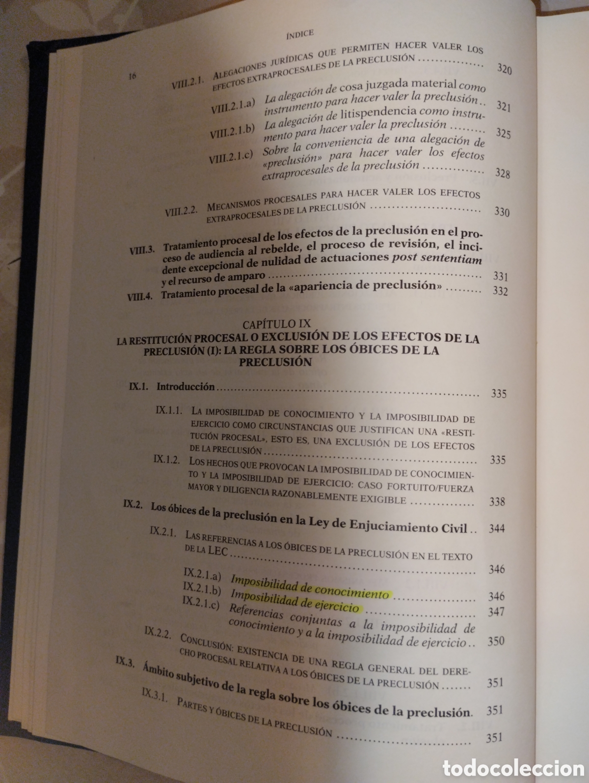 Libros de segunda mano: LA PRECLUSI&Oacute;N EN EL PROCESO CIVI - Foto 15
