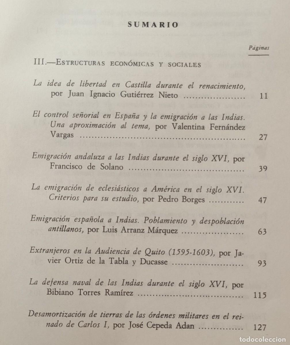 Libros de segunda mano: AMERICA Y LA ESPA&Ntilde;A DEL SIGLO XVI, II - CSIC - 1983 - Foto 3
