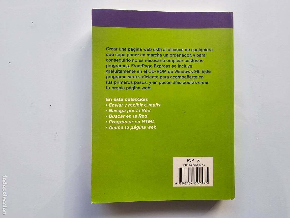Libros de segunda mano: CREA TU P&Aacute;GINA WEB. (David Thomisse, como nuevo). - Foto 2