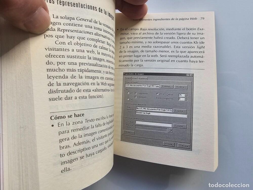 Libros de segunda mano: CREA TU P&Aacute;GINA WEB. (David Thomisse, como nuevo). - Foto 3