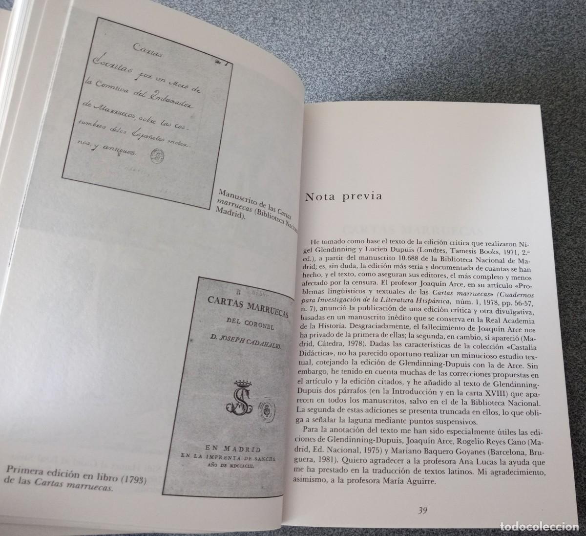 Libros de segunda mano: Cartas Marruecas Jos&eacute; Cadalso - Foto 7