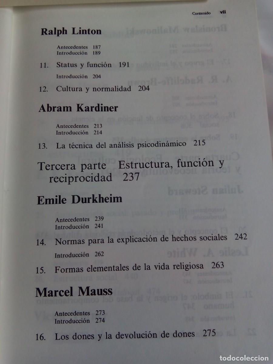 Libros de segunda mano: ANTROPOLOG&Iacute;A. LECTURAS / PAUL BOHANNAN, MARK GLAZER - Foto 7