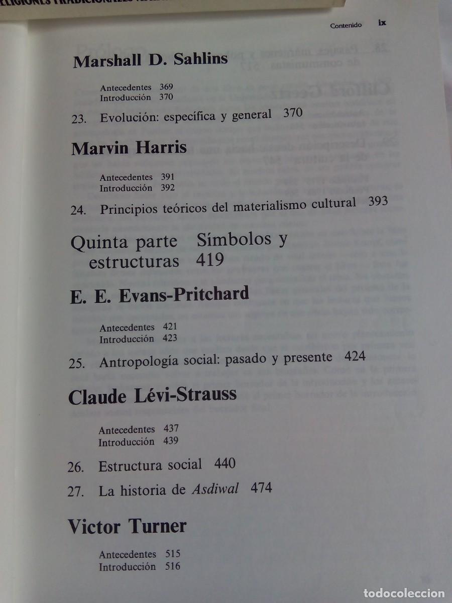 Libros de segunda mano: ANTROPOLOG&Iacute;A. LECTURAS / PAUL BOHANNAN, MARK GLAZER - Foto 9