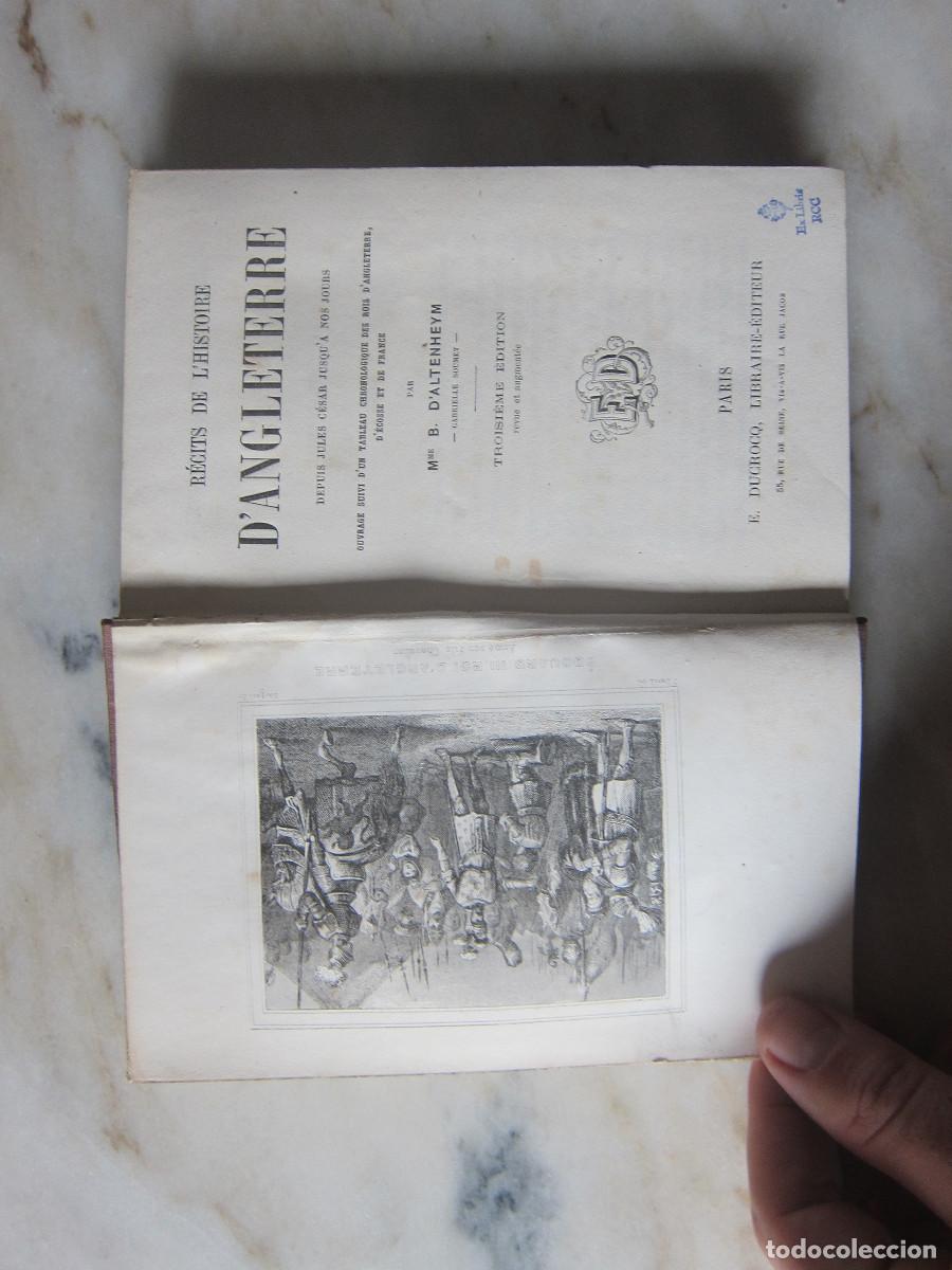 Libros de segunda mano: RECITS DE LHISTOIRE DANGLETERRE - MME. B. DALTEHEYM (ED) 1867 HISTORIA IDIOMAS - Foto 3