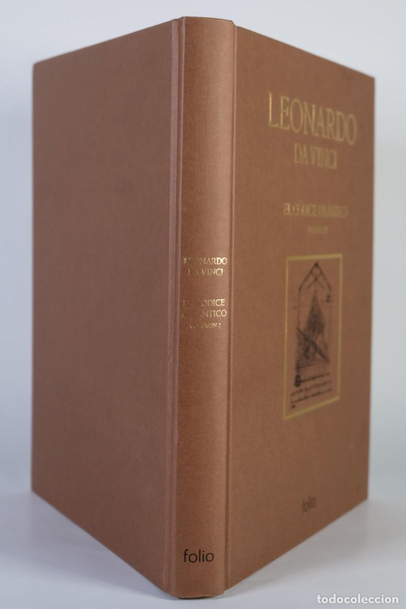 Libros de segunda mano: Leonardo Da Vinci, El c&oacute;dice Atl&aacute;ntio - Volumen 1, l&aacute;minas 1-72 - Ediciones Folio 2007 - Foto 3
