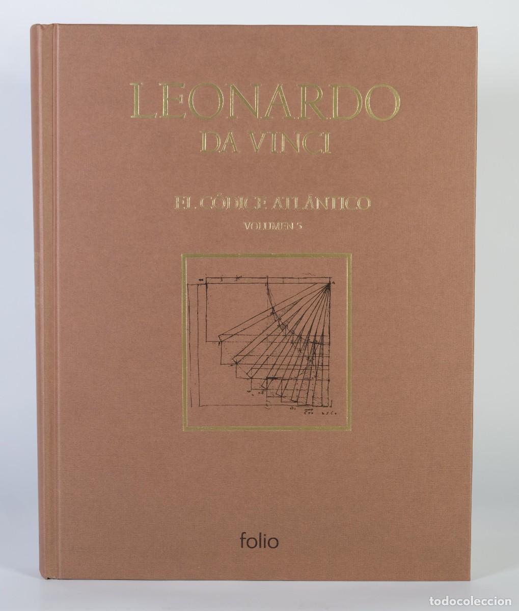 Libros de segunda mano: Leonardo Da Vinci, El c&oacute;dice atl&aacute;ntico - Volumen 5, l&aacute;minas 266-325 - Ediciones Folio, 2007 - Foto 1