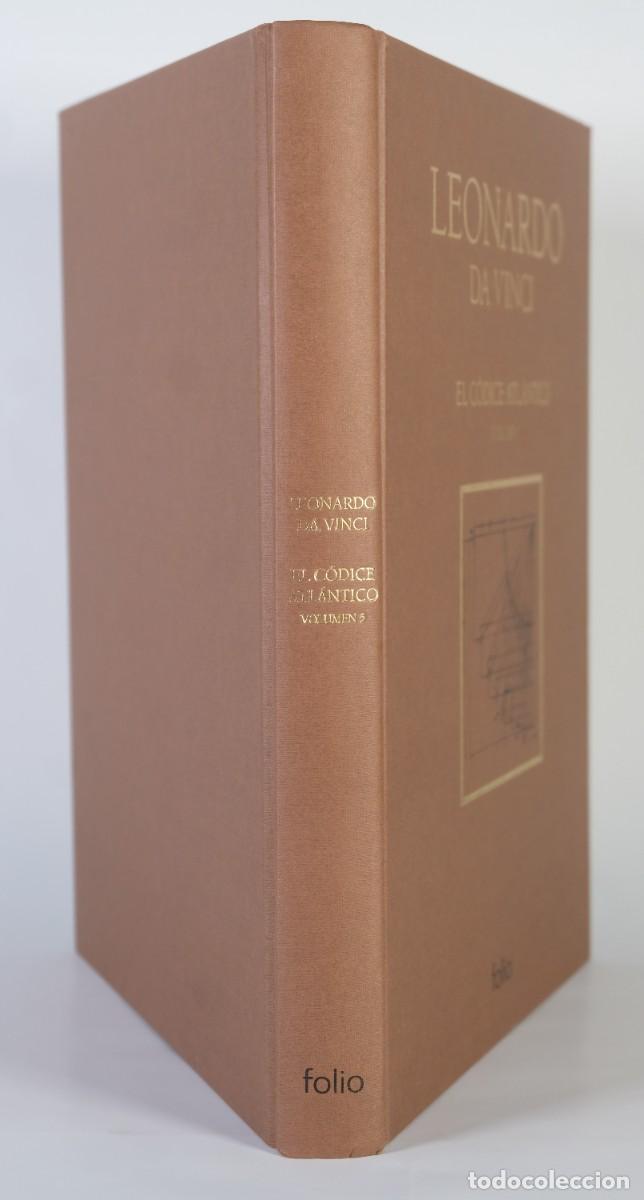 Libros de segunda mano: Leonardo Da Vinci, El c&oacute;dice atl&aacute;ntico - Volumen 5, l&aacute;minas 266-325 - Ediciones Folio, 2007 - Foto 3