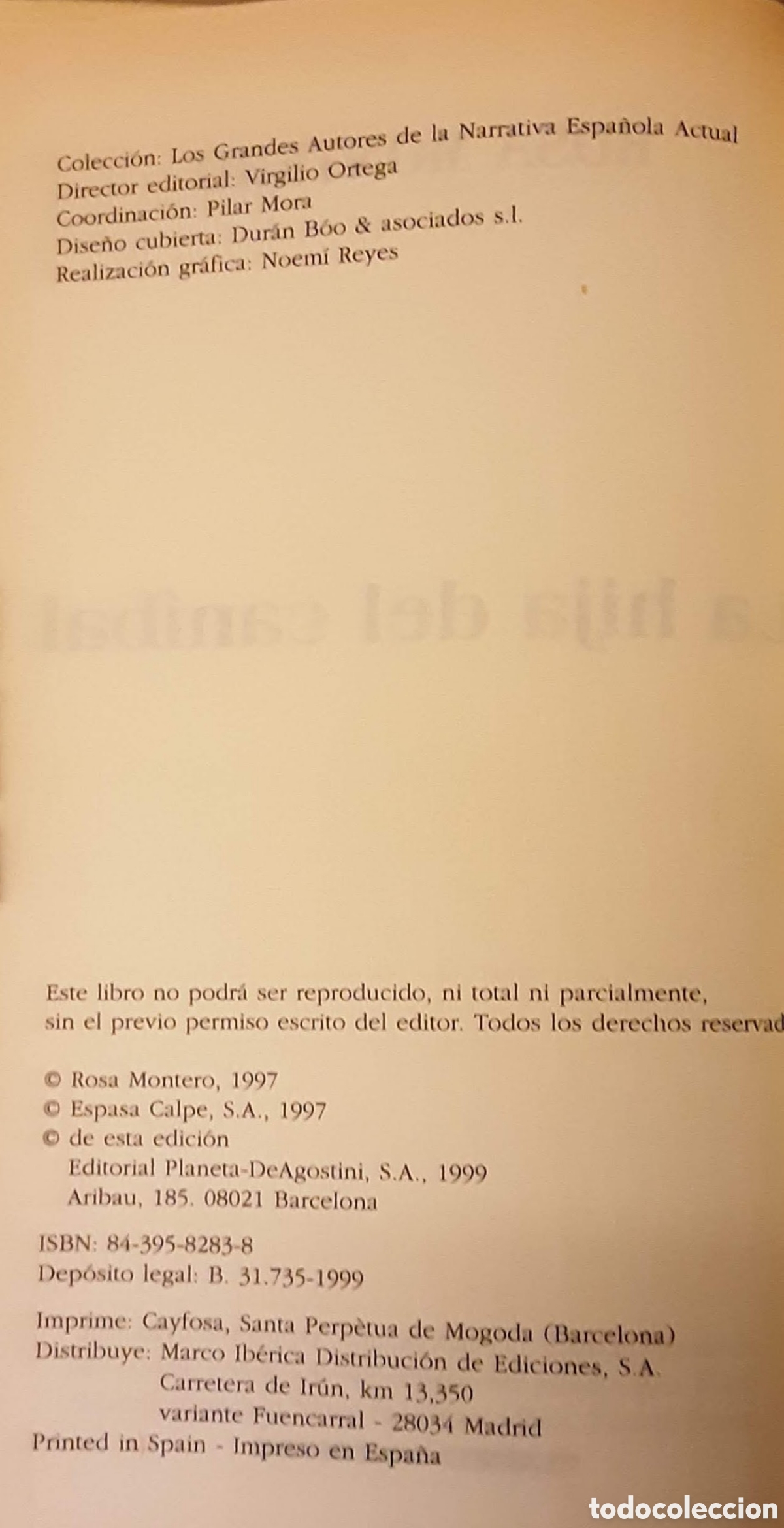 Libros de segunda mano: Rosa Montero, La hija del Can&iacute;bal - Foto 3