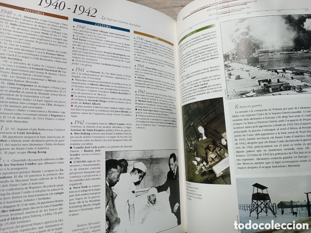 Libros de segunda mano: Cronolog&iacute;a dHist&ograve;ria del m&oacute;n - Foto 12