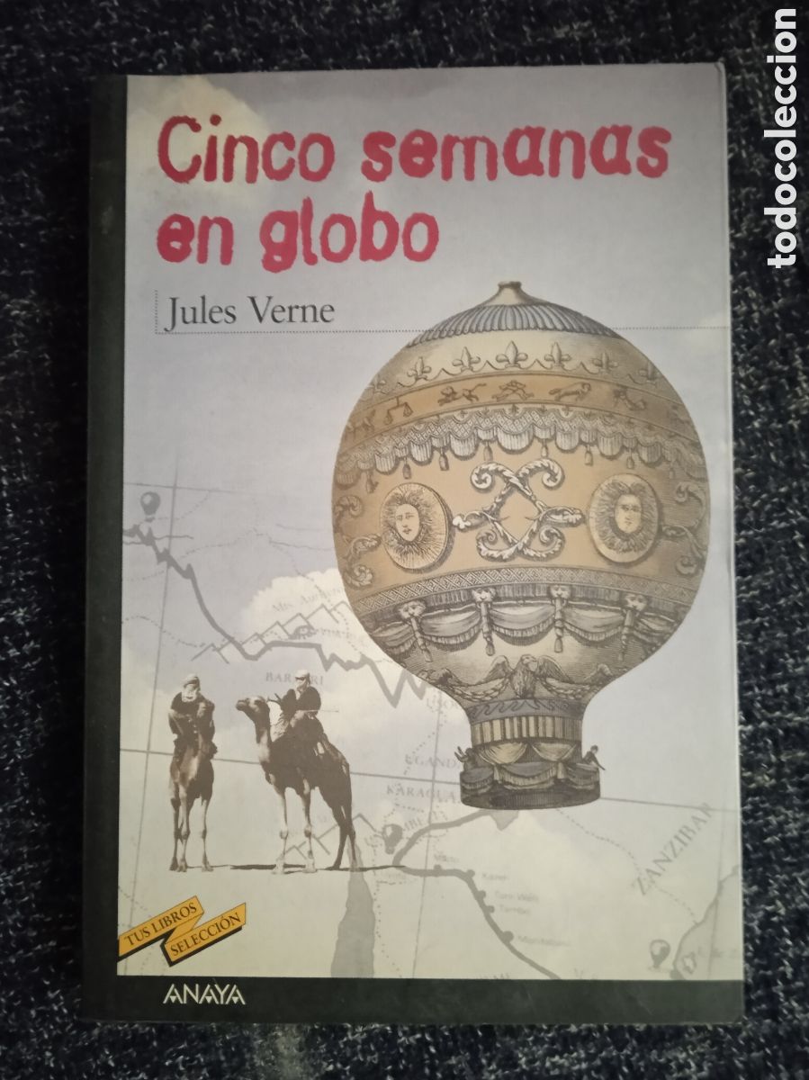Libros de segunda mano: Cinco semanas en globo. / Julio Verne. -ED. ANAYA - Foto 1