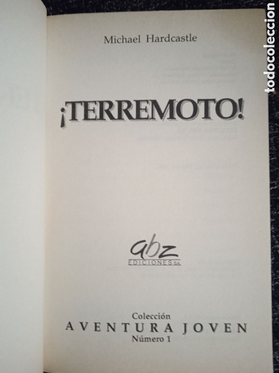Libros de segunda mano: Terremoto / Michael Hardcastle - Foto 2