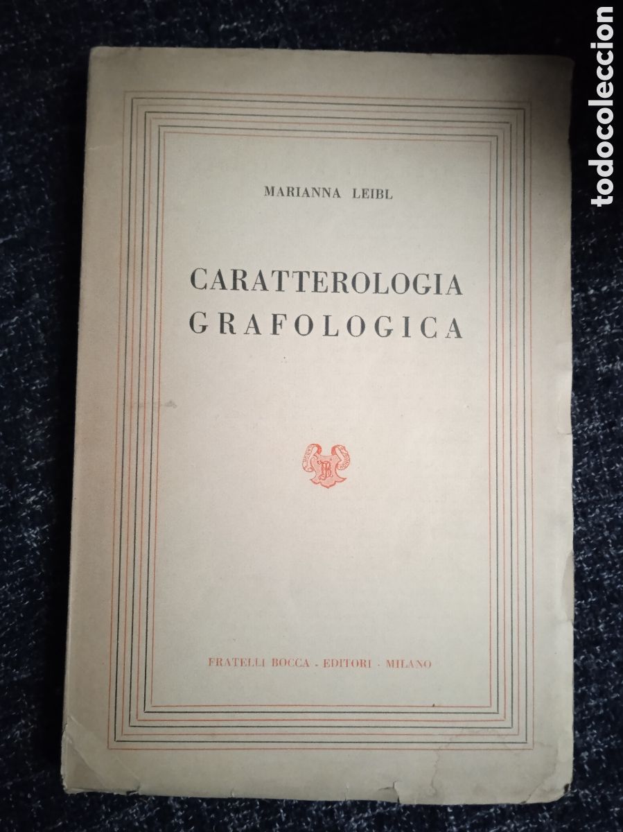 Gebrauchte B&uuml;cher: CARATTEROLOGIA GRAFOLOGICA / MARIANNA LEIBL