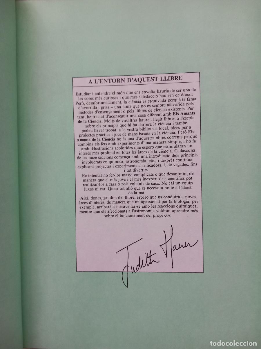 Libros de segunda mano: LIBRO ELS AMANTS DE LA CIENCIA - Foto 4