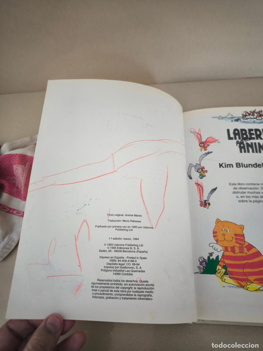 Libros de segunda mano: LABERINTOS PARA ANIMALES EDICIONES B LIBRO JUVENIL MUY RARO - Foto 5