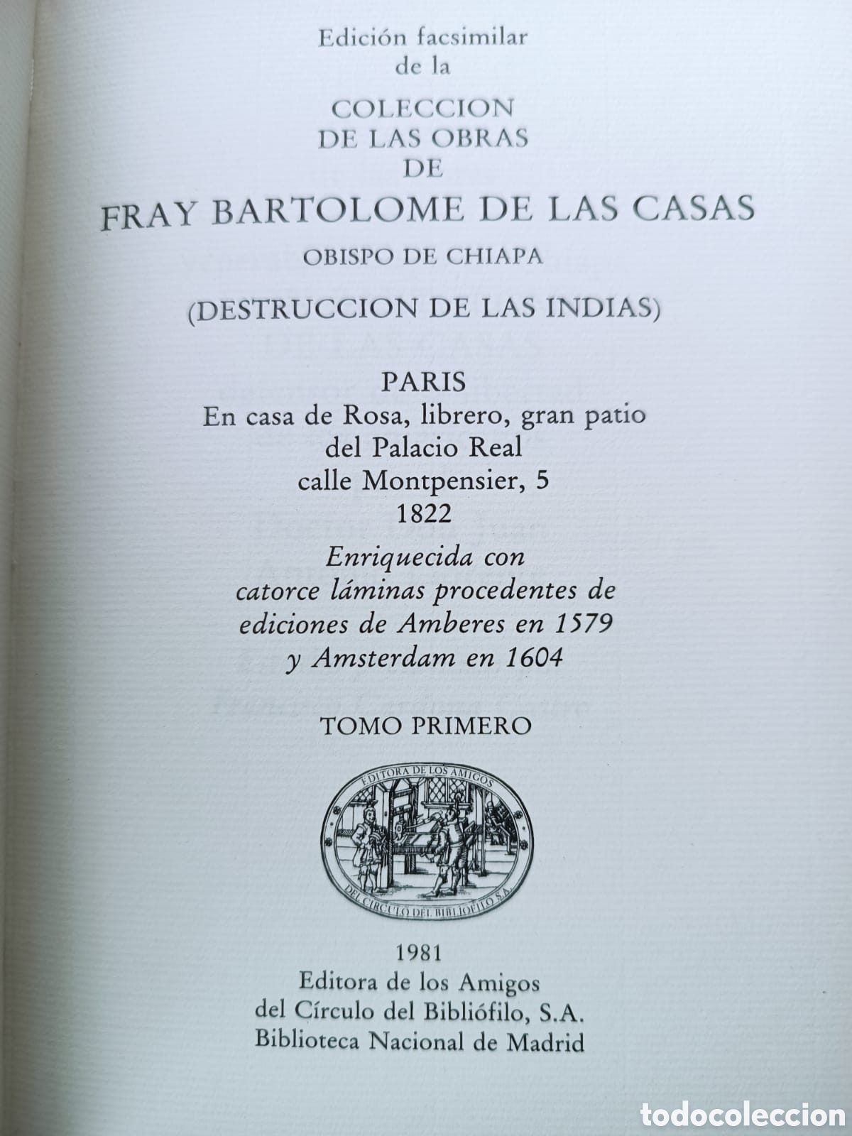 Libros de segunda mano: Destrucci&oacute;n de las Indias, San Bartolom&eacute; de las Casas - Foto 3