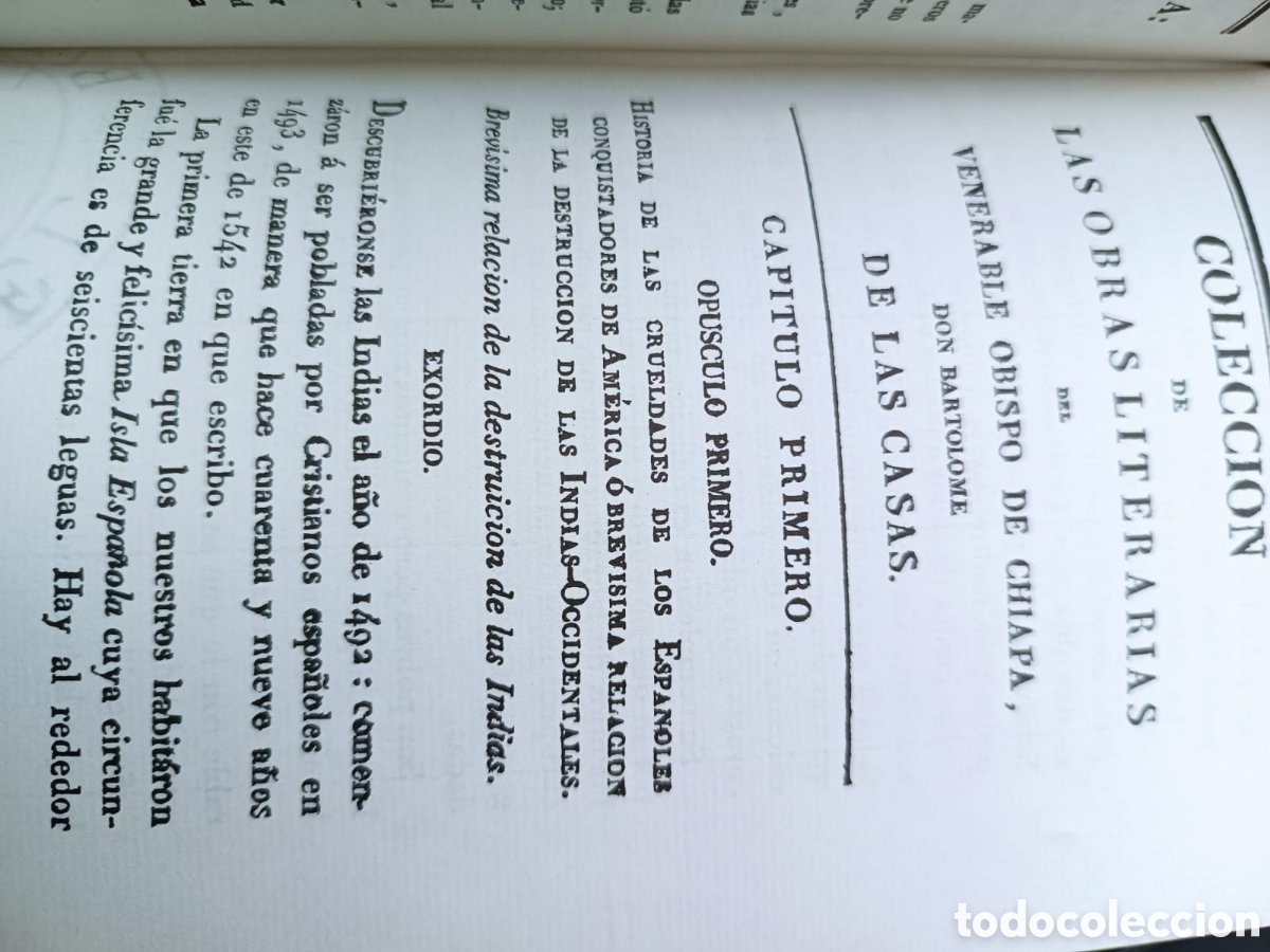 Libros de segunda mano: Destrucci&oacute;n de las Indias, San Bartolom&eacute; de las Casas - Foto 7