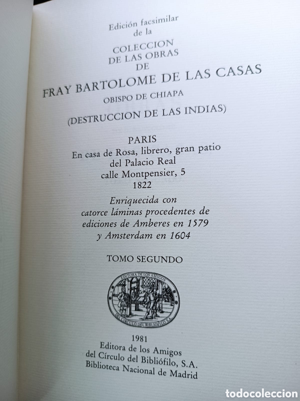 Libros de segunda mano: Destrucci&oacute;n de las Indias, San Bartolom&eacute; de las Casas - Foto 11