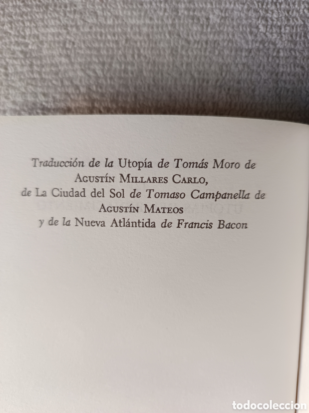 Libros de segunda mano: Utop&iacute;as del Renacimiento. Moro. Campanella. Bacon - Foto 4