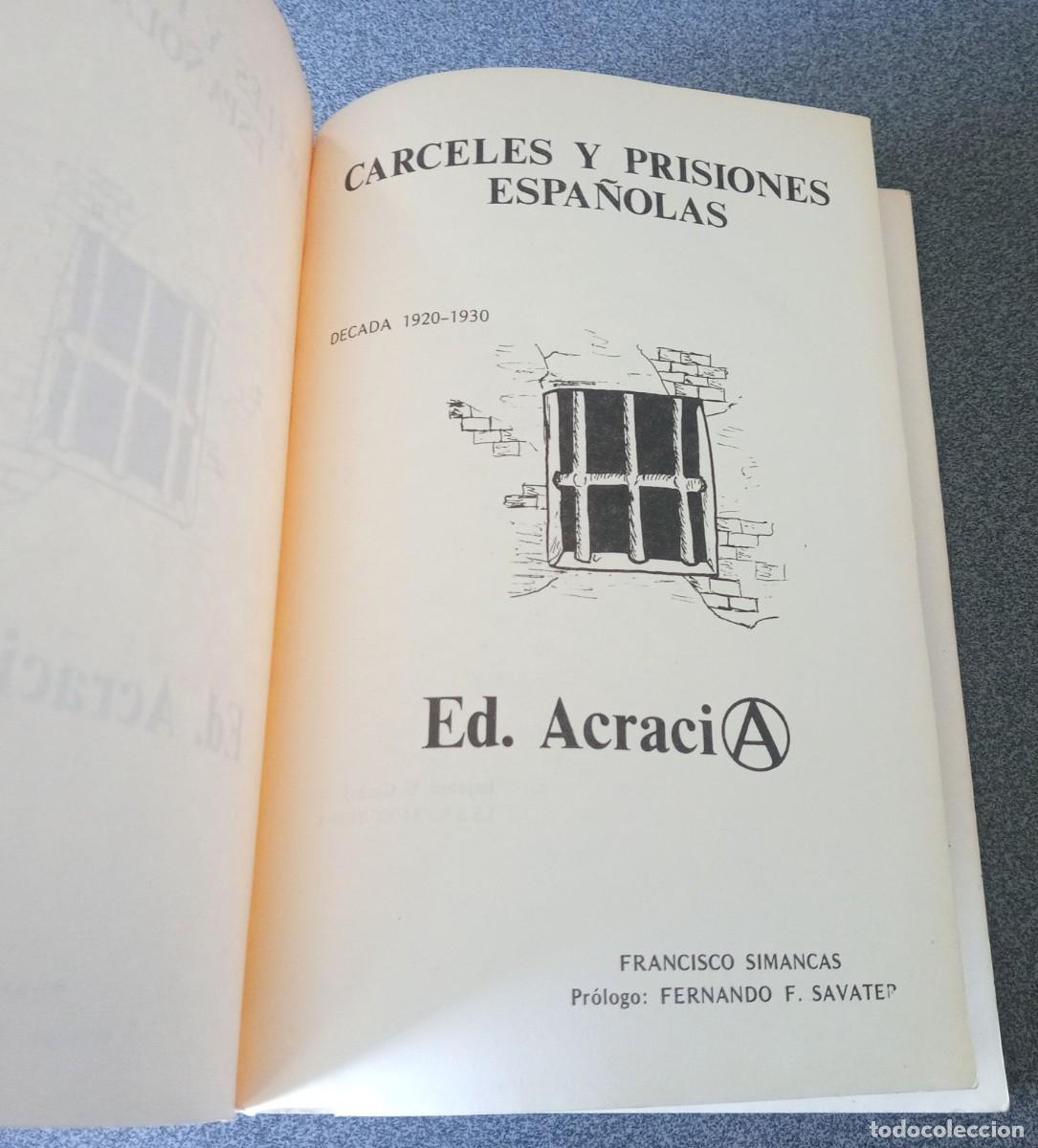 Libros de segunda mano: C&aacute;rceles Y Prisiones Espa&ntilde;olas 1920 1930 Francisco Simancas - Foto 3