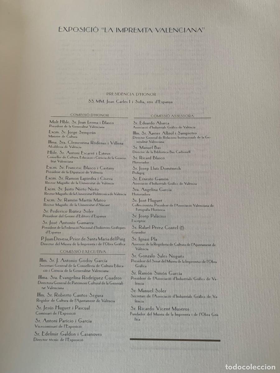 Libros de segunda mano: La imprenta Valenciana (Bols 40) - Foto 3