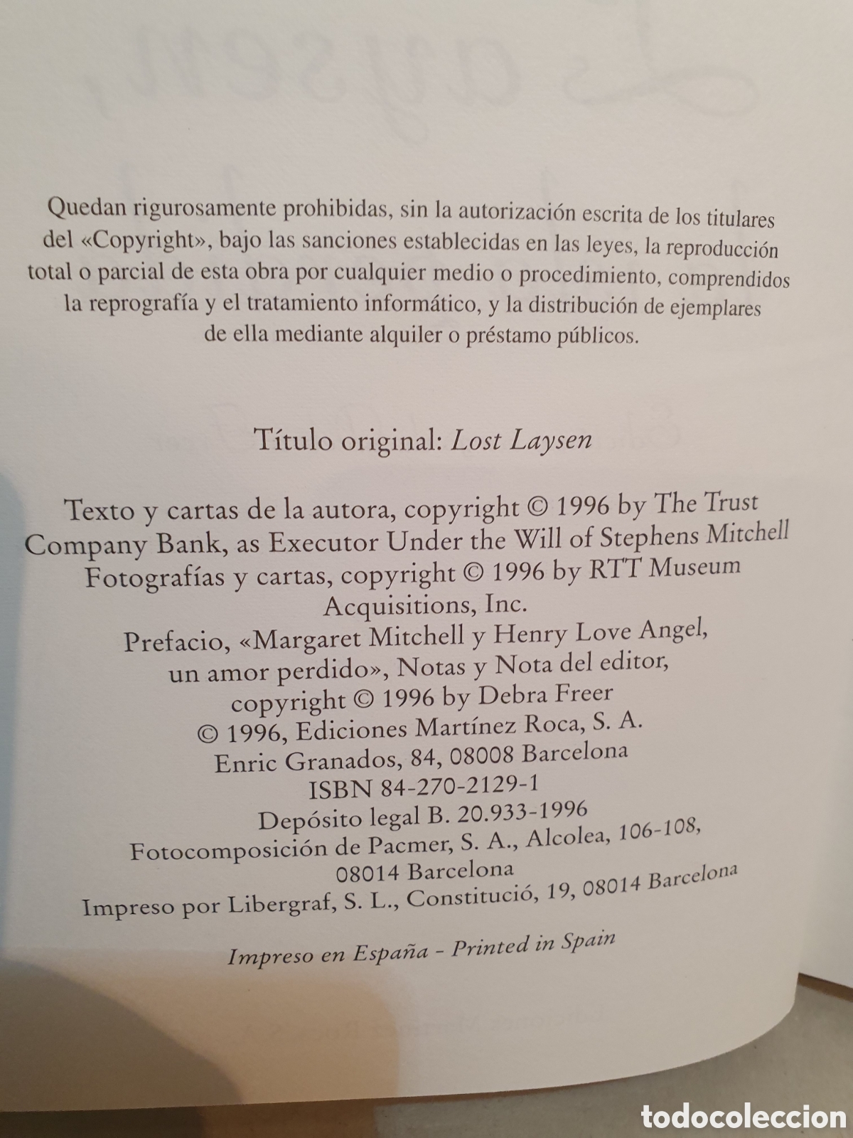Libros de segunda mano: MARGARET MITCHELL. LAYSEN, LA ISLA PERDIDA. EDICIONES MARRIMEZ ROCA 1996. - Foto 12