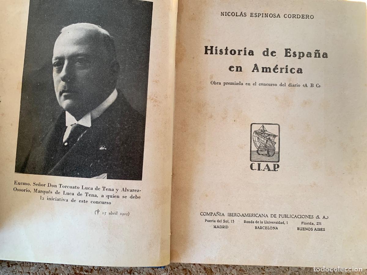 Libros de segunda mano: Historia de Espa&ntilde;a en Am&eacute;rica (Bols 41) - Foto 2
