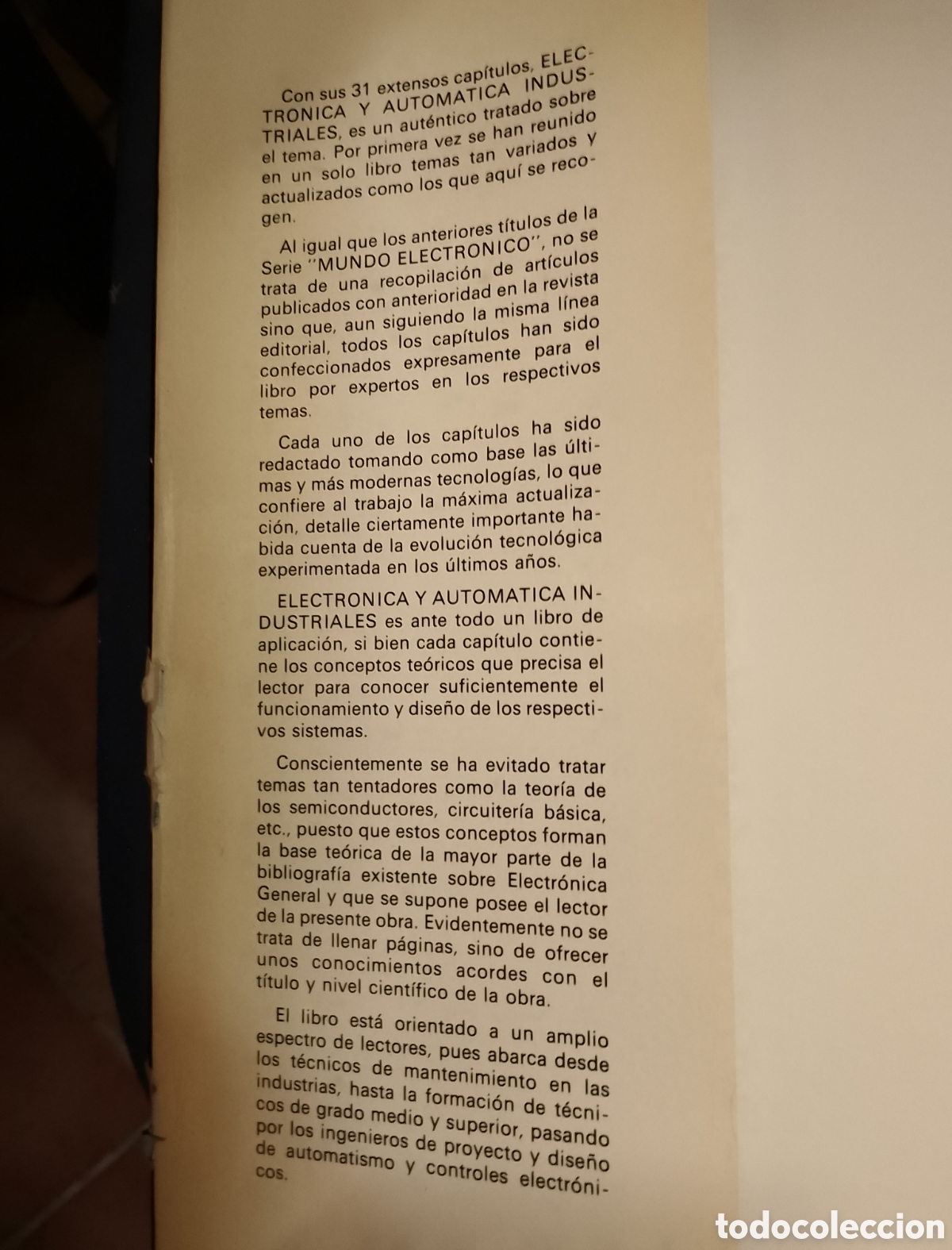 Libros de segunda mano: ELECTR&Oacute;NICA Y AUTOM&Aacute;TICA INDUSTRIALES. JOS&Eacute; MOMP&Iacute;N POBLET. MARCOMBO, 1979 - Foto 4