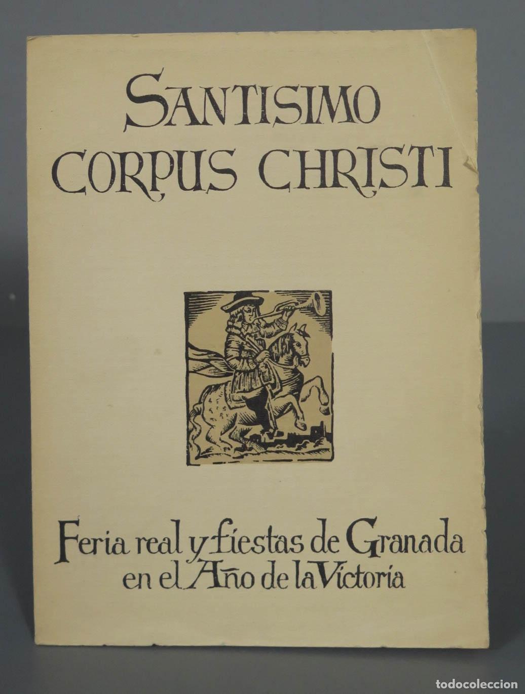 Libros de segunda mano: PROGRAMA. CORPUS CHRISTI. GRANADA. 1939 - Foto 1