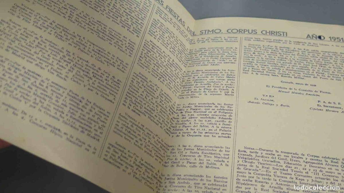 Libros de segunda mano: PROGRAMA. CORPUS CHRISTI. GRANADA. 1951 - Foto 2