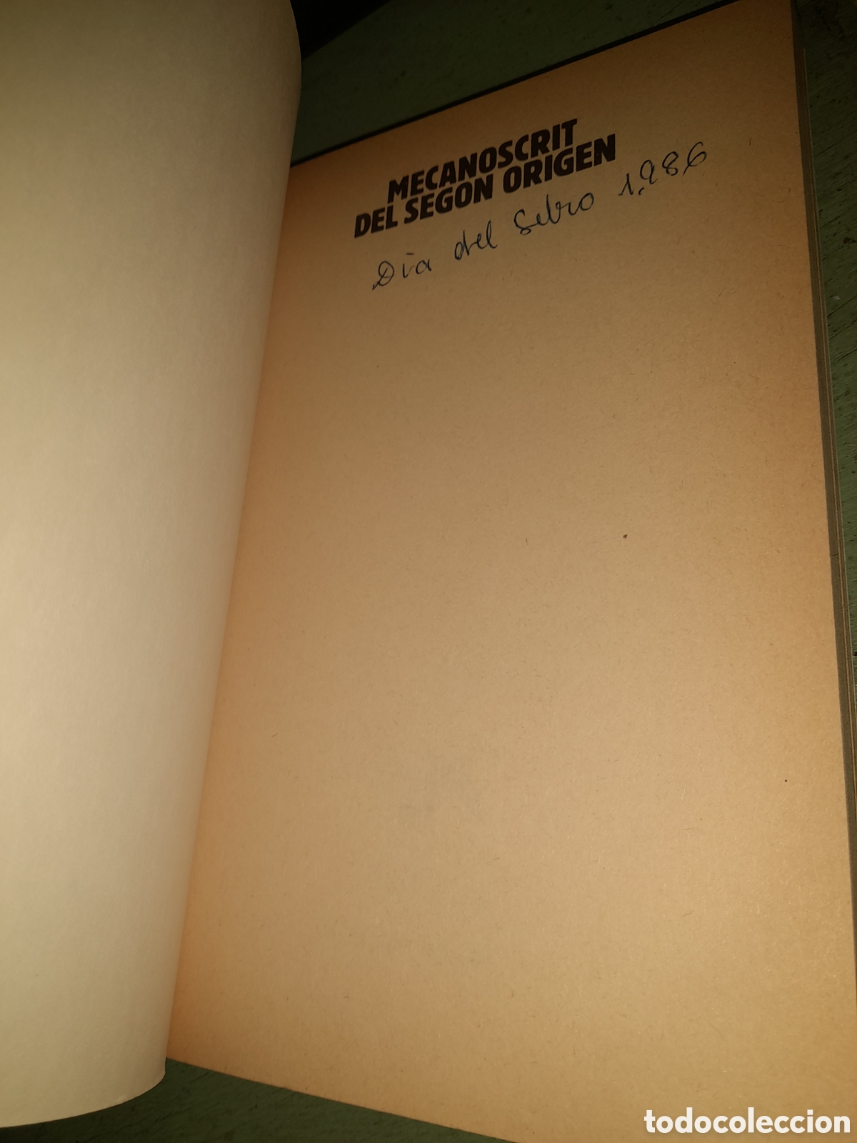Libros de segunda mano: Mecanoscrit del segon origen , edici&oacute;n 62 del 1986 - Foto 4