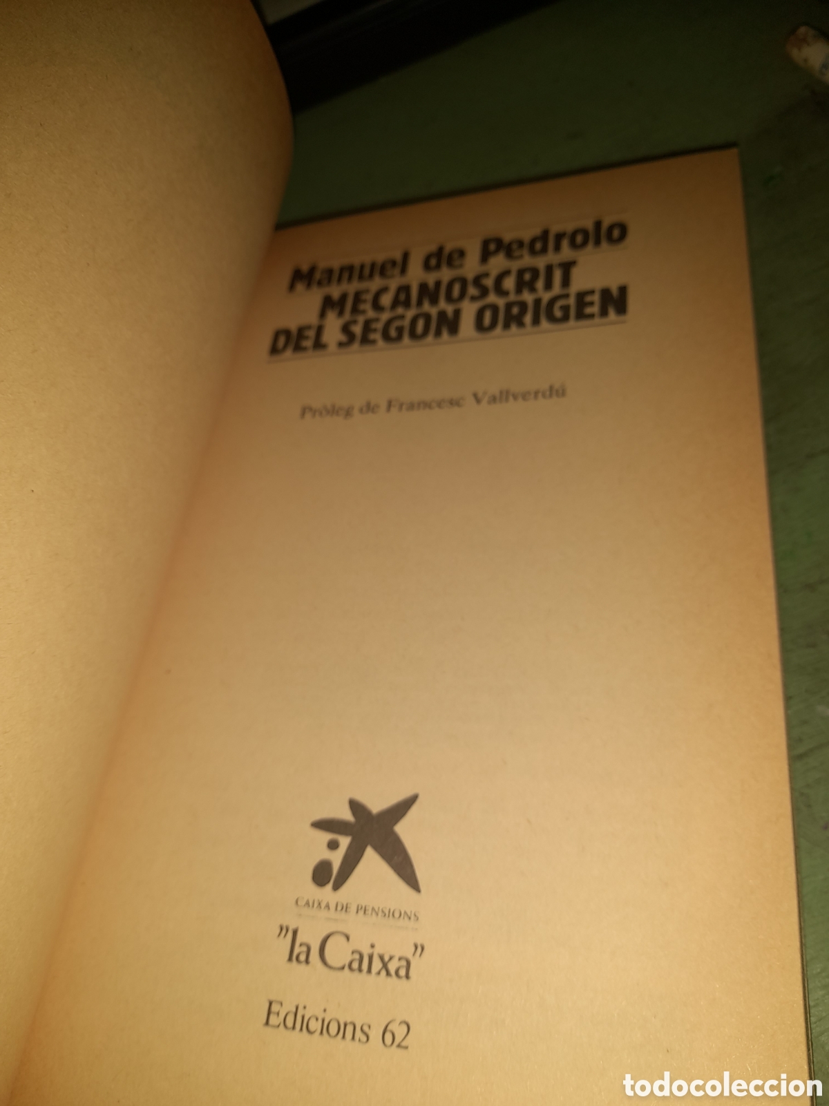 Libros de segunda mano: Mecanoscrit del segon origen , edici&oacute;n 62 del 1986 - Foto 5