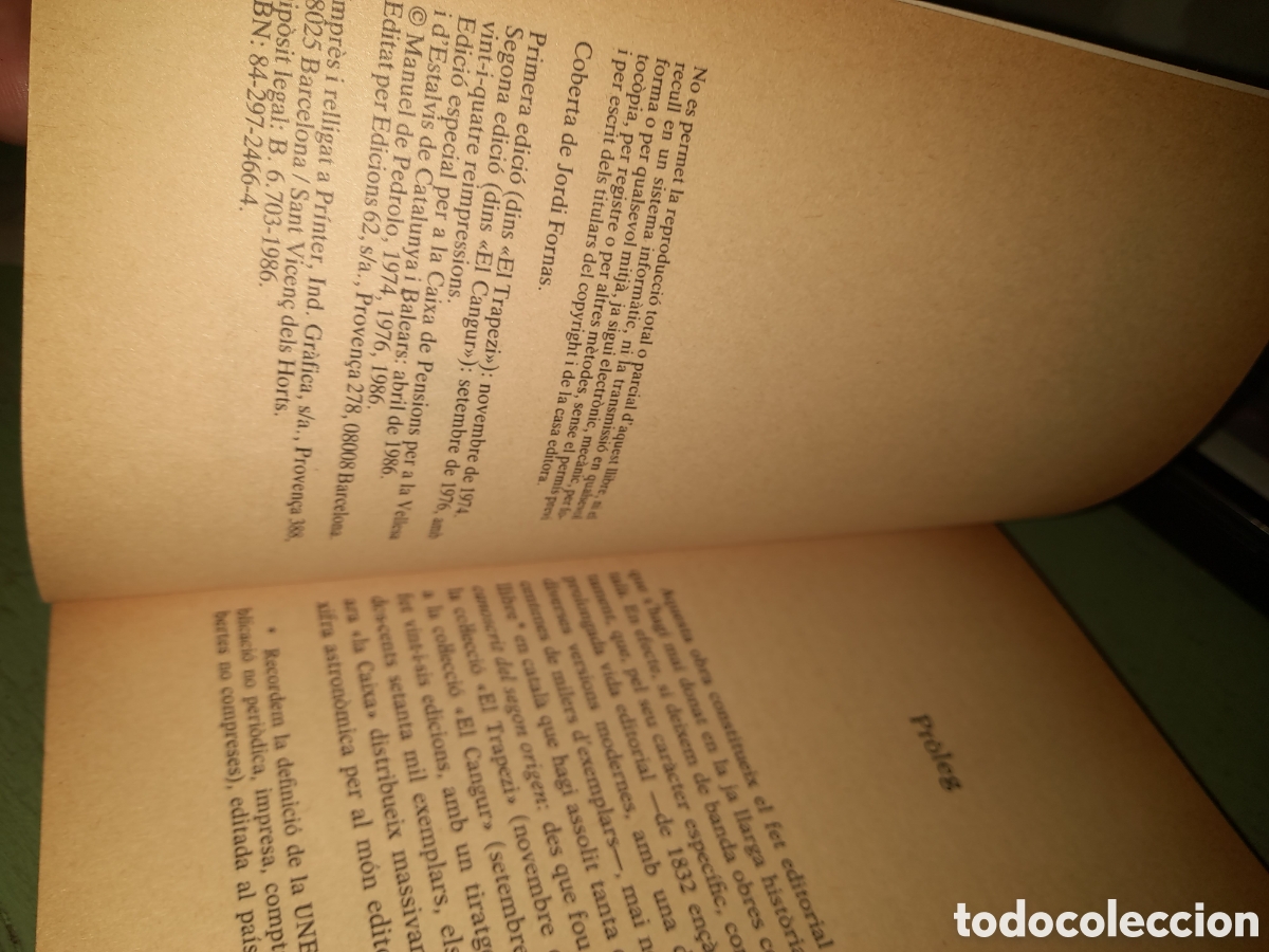 Libros de segunda mano: Mecanoscrit del segon origen , edici&oacute;n 62 del 1986 - Foto 6