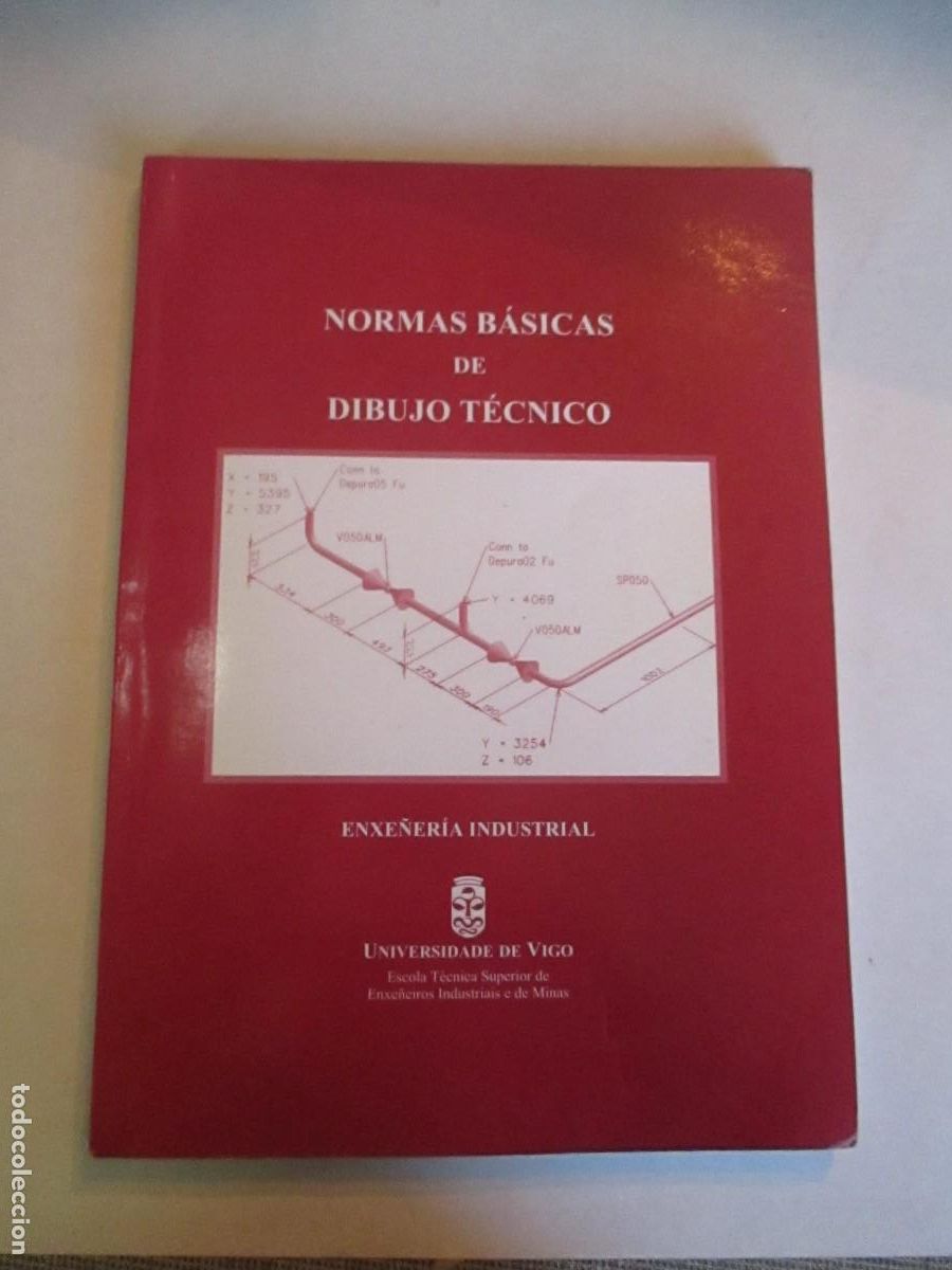 Libros de segunda mano: Normas b&aacute;sicas de Dibujo t&eacute;cnico Enxener&iacute;a Industrial W32459 - Foto 1