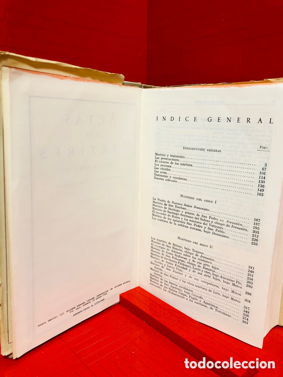 Libros de segunda mano: ACTAS DE LOS MARTIRES - TEXTO BILINGUE ● DANIEL RUIZ BUENO - Foto 4