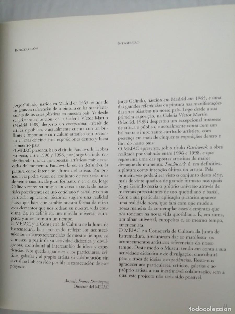 Libros de segunda mano: Jorge Galindo. Patchwork, 1996-1998 (Primera edici&oacute;n, tapa dura) - Foto 7