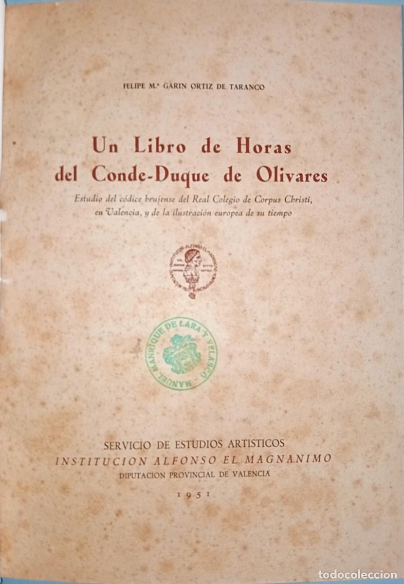 Libros de segunda mano: UN LIBRO DE HORAS DEL CONDE-DUQUE DE OLIVARES - Foto 3