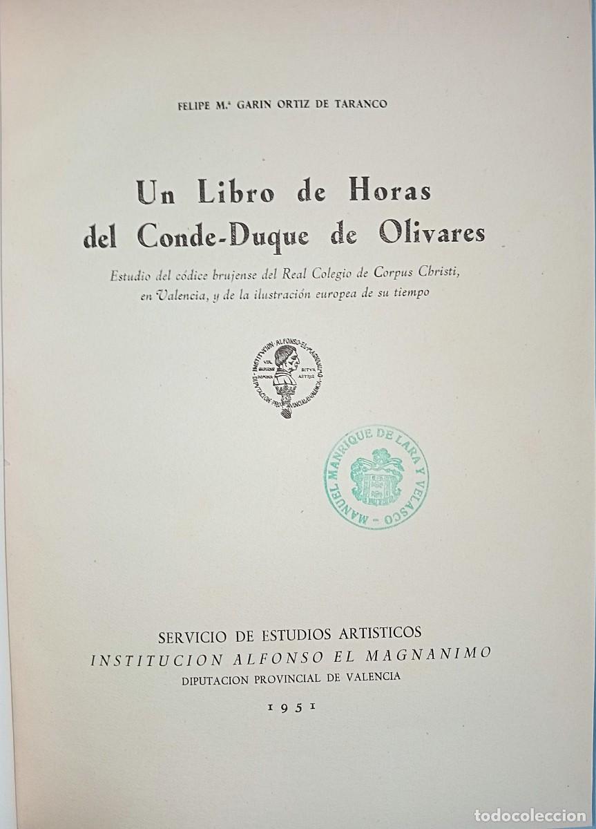 Libros de segunda mano: UN LIBRO DE HORAS DEL CONDE-DUQUE DE OLIVARES - Foto 4
