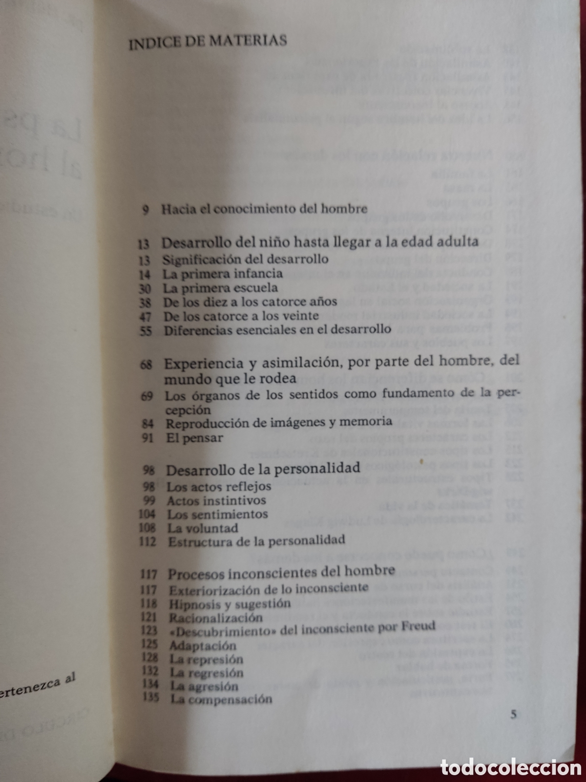 Libros de segunda mano: La Psicolog&iacute;a ( Heinz Dirks ) - Foto 5