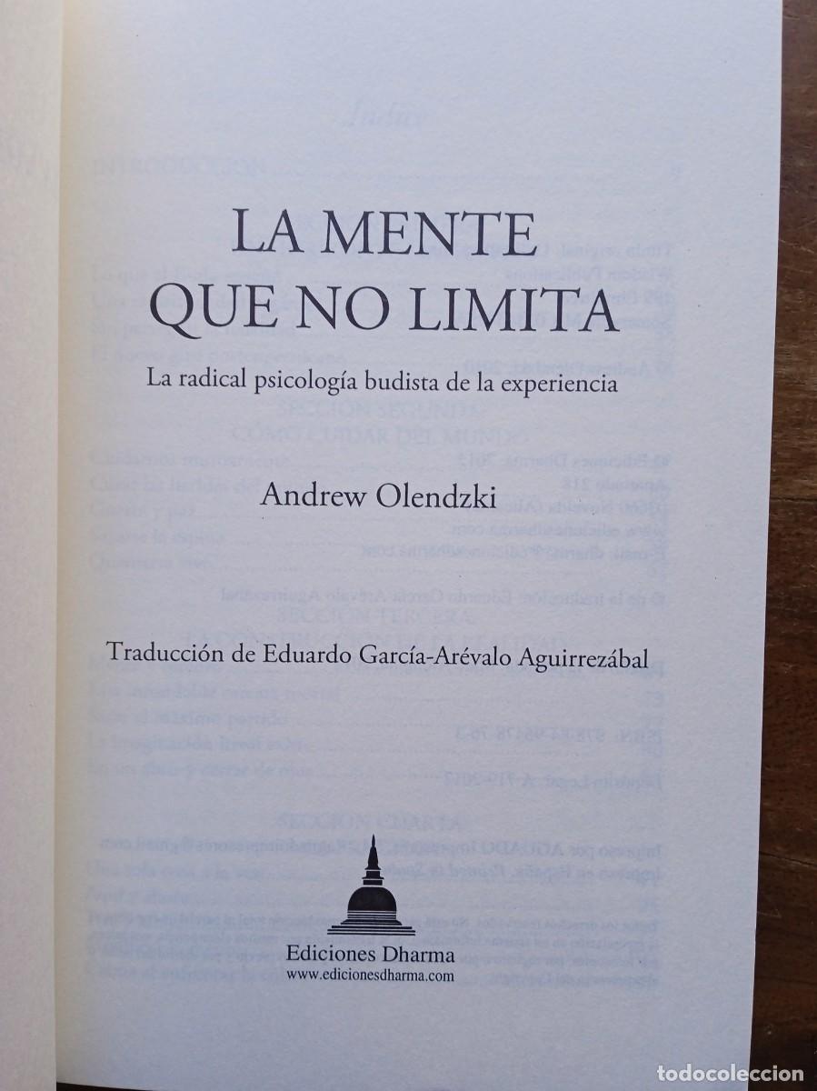 Libros de segunda mano: La mente que no limita. Andrew Olendzki - Foto 2