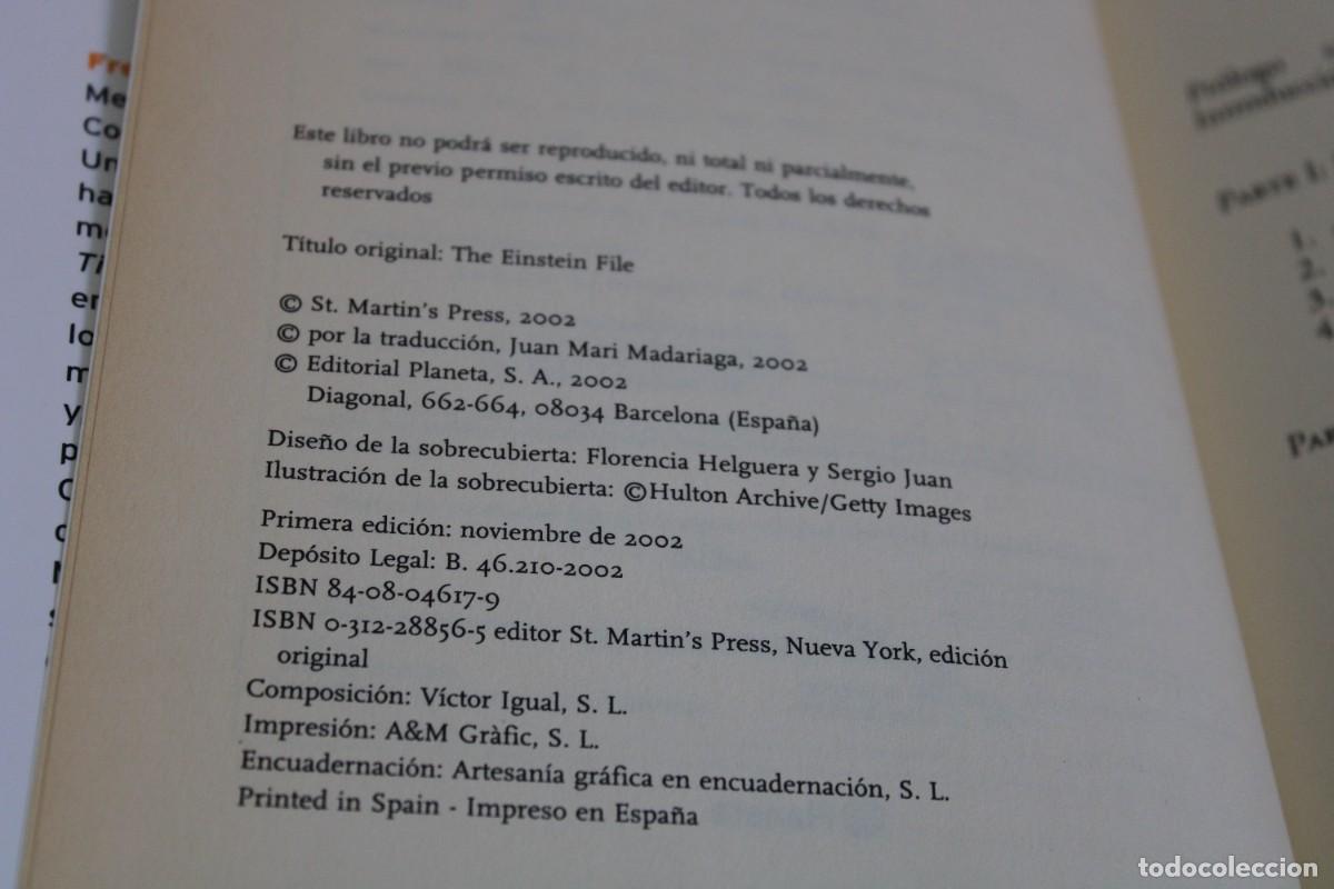 Libros de segunda mano: EL EXPEDIENTE EINSTEIN / FRED JEROME - Foto 3
