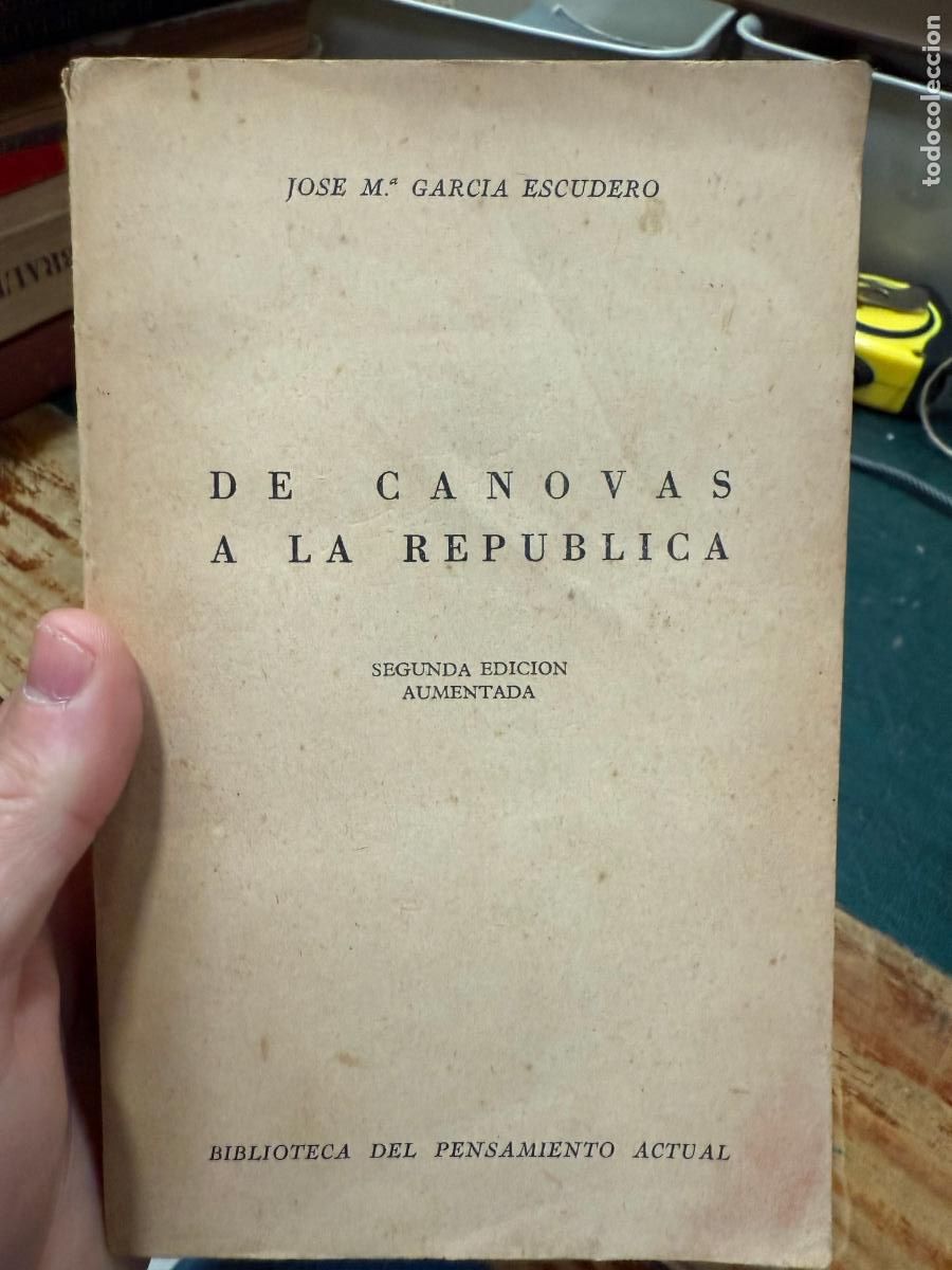 Libri di seconda mano: LIBRO DE CANOVAS A LA REPUBLICA - A&Ntilde;O 1953 - 420 PAG