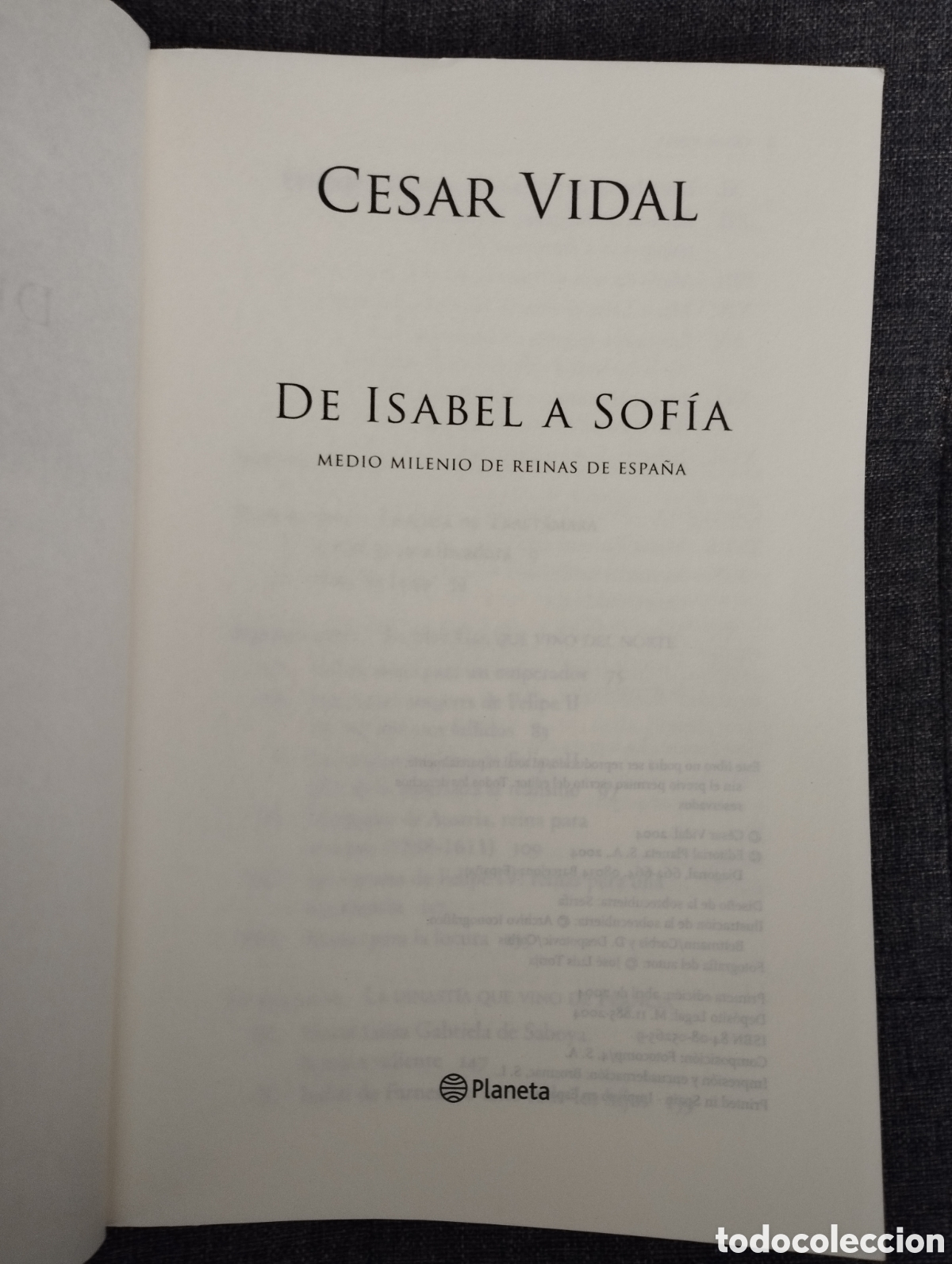 Libros de segunda mano: DE ISABEL A SOFIA. MEDIO MILENIO DE REINAS DE ESPA&Ntilde;A (CESAR VIDAL) - Foto 2
