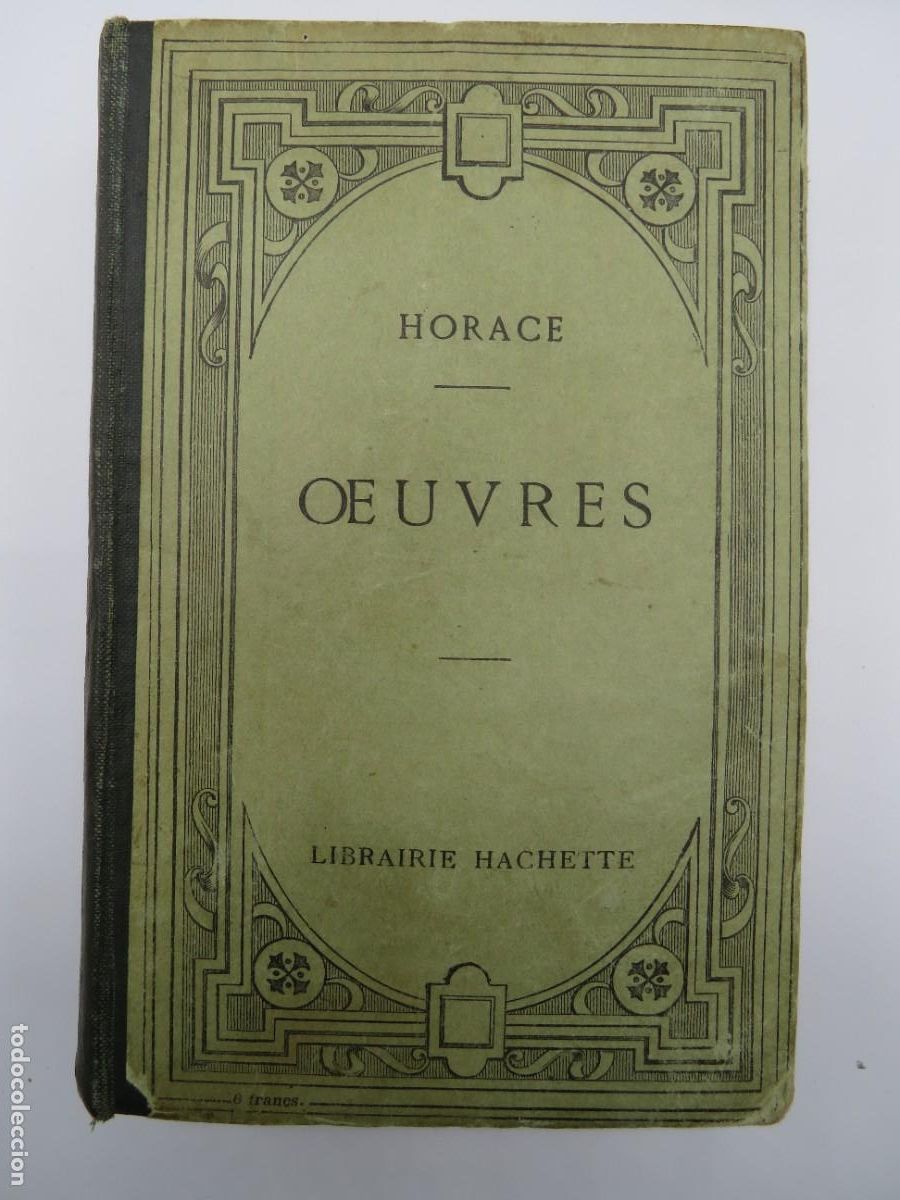 Libros de segunda mano: LIBRO. HORACE - OEUVRES - LIBRAIRIE HACHETTE - Foto 1
