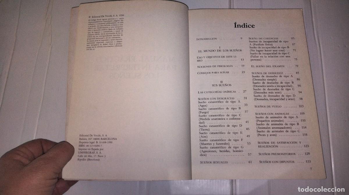 Libros de segunda mano: Manual pr&aacute;ctico para interpretar los Sue&ntilde;os - Marisa di Bartolo - Editorial De Vecchi 1990 - Foto 8