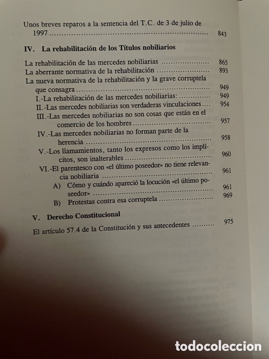 Libros de segunda mano: Estudios de derecho nobiliario. 2 tomos. Manuel Taboada Roca - Foto 16