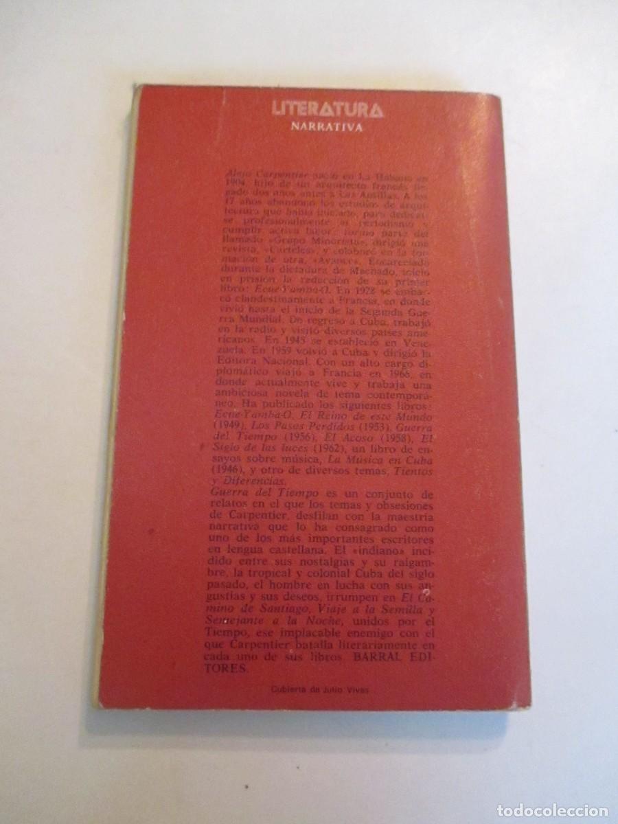 Libros de segunda mano: ALEJO CARPENTER Guerra del tiempo W32614 - Foto 2