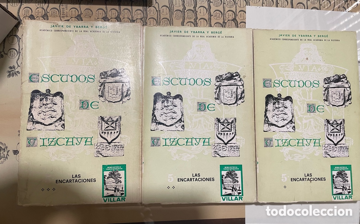 Libros de segunda mano: Colecci&oacute;n Escudos de Vizcaya 8 tomos - Foto 2