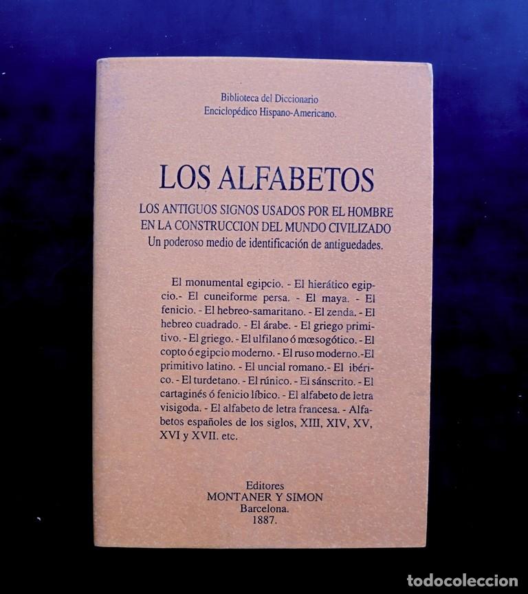 Livres d'occasion: Los alfabetos Montaner y Simon 1887 Librerias Paris-Valencia 1997