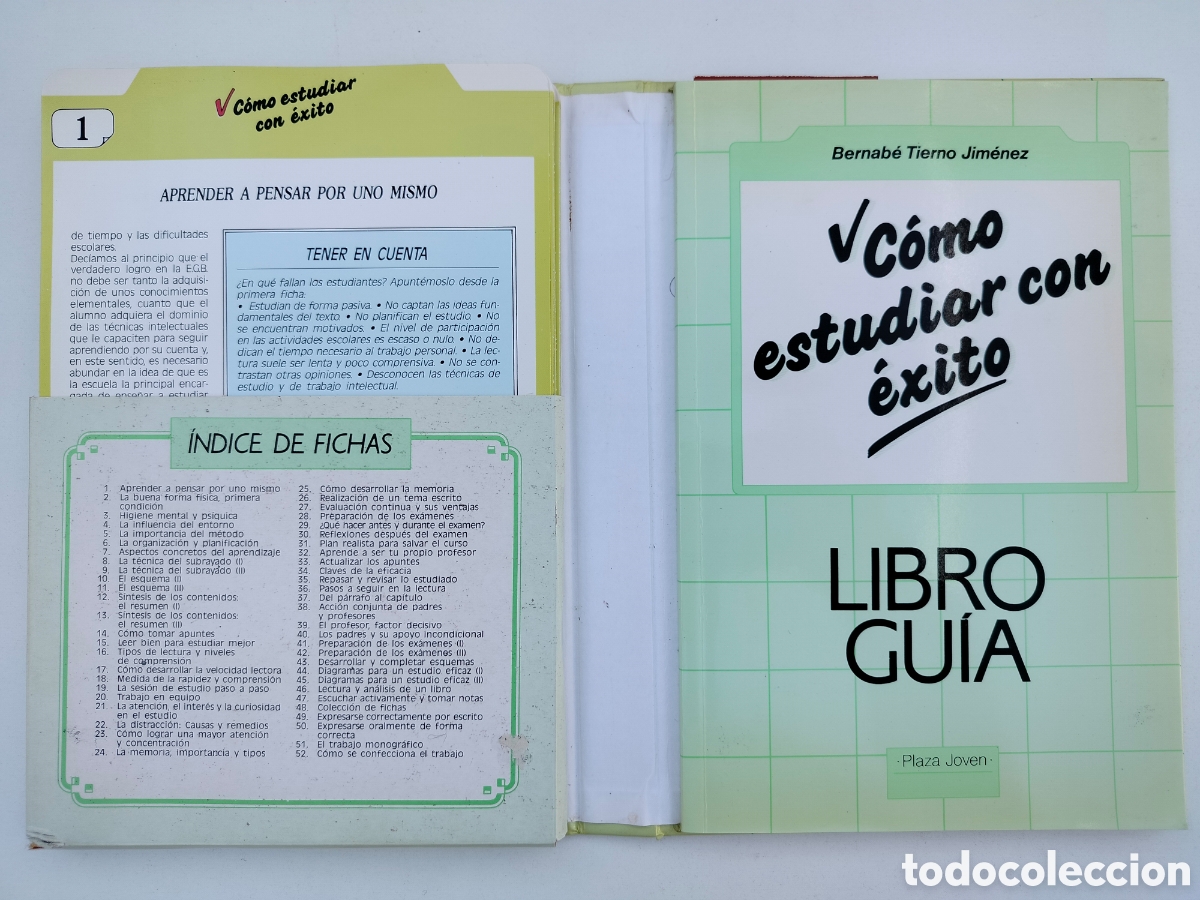 Libros de segunda mano: C&oacute;mo estudiar con &eacute;xito. Bernab&eacute; Tierno Jim&eacute;nez - Foto 2
