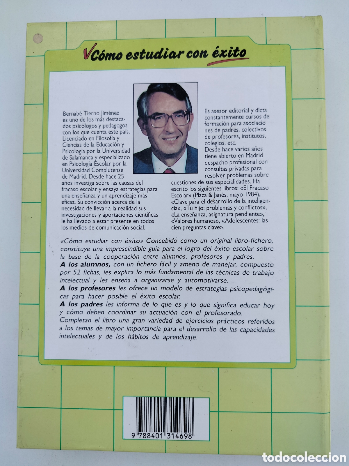 Libros de segunda mano: C&oacute;mo estudiar con &eacute;xito. Bernab&eacute; Tierno Jim&eacute;nez - Foto 3